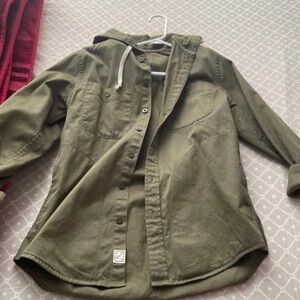 American Eagle Outfitters Olive Utility Jacket